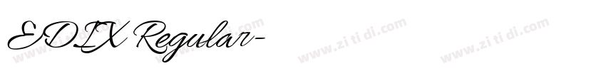 EDIX Regular字体转换